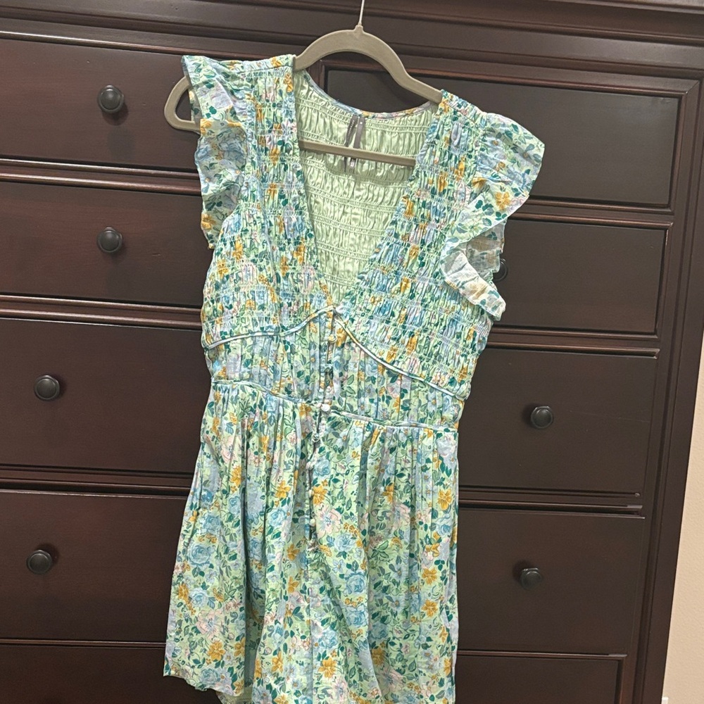 Anthropologie Women’s Romper with Floral Print